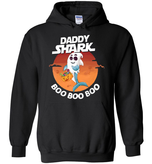 $32.95 – Daddy Shark Boo Boo Boo Halloween Version Hoodie