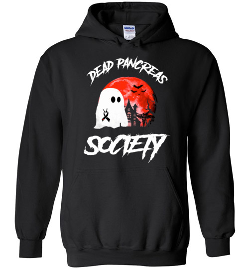$32.95 – Dead Pancreas Society Boo Halloween Blood Moon Hoodie