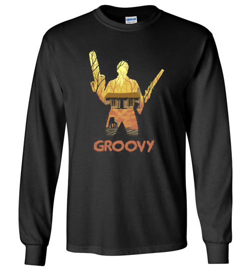 $23.95 – Groovy - Ash Williams Halloween Long Sleeve Shirt