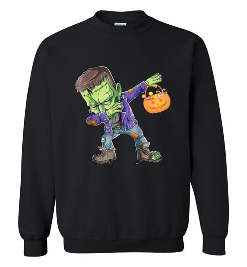$29.95 – Happy Daboween Frankenstein Halloween Dabbing Trick Version Sweatshirt