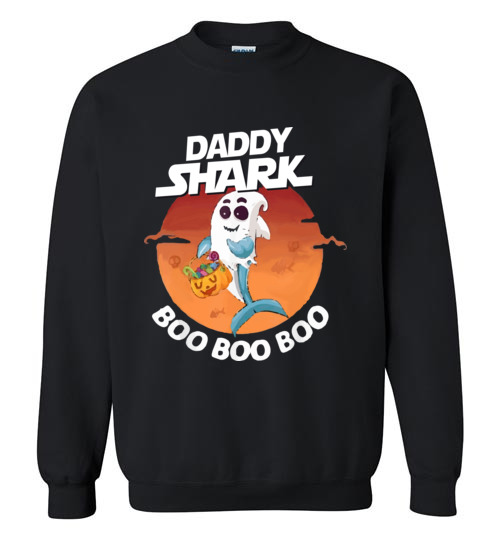 $29.95 – Daddy Shark Boo Boo Boo Halloween Version Sweatshirt