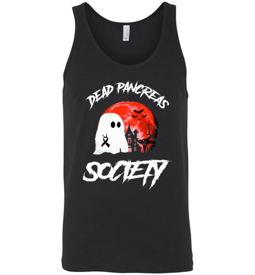 $24.95 – Dead Pancreas Society Boo Halloween Blood Moon Unisex Tank