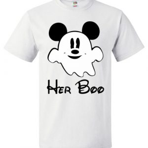 Her Boo - Disney Halloween Boo Couple T-Shirt