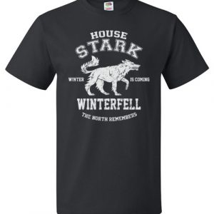 $18.95 - Game of Thrones House Stark Winter is coming Winterfell The North Remember T-Shirt