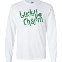 $23.95 - Lucky Charm Funny St. Patrick's Day Canvas Long Sleeve T-Shirt