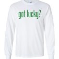 $23.95 - Got lucky Funny St. Patrick's Day Canvas Long Sleeve T-Shirt
