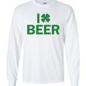 $23.95 - I Clover Beer Funny St. Patrick's Day Canvas Long Sleeve T-Shirt