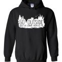$32.95 - Go outside worst case scenario, a bear kills you Funny Hiking Hoodie