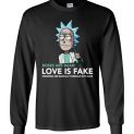 $23.95 - Rick and Morty Funny Shirts: Roses Are Dead Love Is Fake Weddings Are Basically Funerals With Cake Canvas Long Sleeve T-Shirt