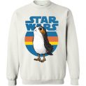 $29.95 - Star Wars Last Jedi Porg Retro Stripes Logo Graphic Sweatshirt