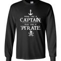 $23.95 - Work like a captain, play like a pirate funny Canvas Long Sleeve T-Shirt