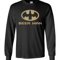 $23.95 - Beer lover shirts: Beer man funny Batman Canvas Long Sleeve T-Shirt