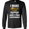 $23.95 - I Make Busch Light Disappear What’s Your Superpower Funny Beer Lover Canvas Long Sleeve T-Shirt