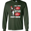 $23.95 - Pepperaholic – Dr Seuss: I will drink Dr Pepper here or there i will drink Dr pepper everywhere Funny Canvas Long Sleeve T-Shirt