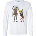 $23.95 - Rick and Morty – Naruto and Jiraiya Funny Canvas Long Sleeve T-Shirt