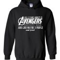 $32.95 - Funny Marvel's Shirts: All i care about is Avengers Infinity War and Like Maybe 3 People and Food Hoodie