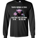 $23.95 - Count von Count funny Shirts: Today’s Number is Zero Kids Are Listening To Me Canvas Long Sleeve T-Shirt