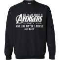 $29.95 - Funny Marvel's Shirts: All i care about is Avengers Infinity War and Like Maybe 3 People and Food Sweatshirt
