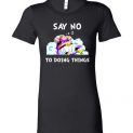 $19.95 - Majin Buu DragonBall Funny Shirts: Say no to doing things Lady T-Shirt
