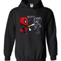 $32.95 - Funny Marvel shirts: Deadpool and Black Panther - bad kitty Lady Hoodie