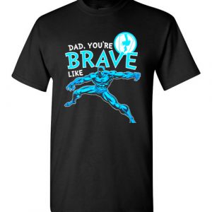 $18.95 - Marvel funny Shirts: Black Panther Brave Dad Father’s Day Graphic T-Shirt