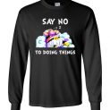 $23.95 - Majin Buu DragonBall Funny Shirts: Say no to doing things Long Sleeve