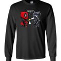$23.95 - Funny Marvel shirts: Deadpool and Black Panther - bad kitty Long Sleeve