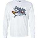 $23.95 - Happy Fathers day Tough Guy: Cigar Smoking Daddy Shark for Crypto Investor Long Sleeve