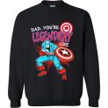 $29.95 - Marvel Captain Legendary Dad Father’s Day Graphic Sweatshirt