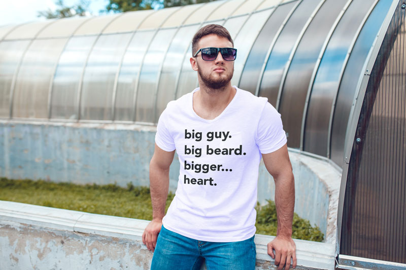Big Guy - Big Beard - Bigger Heart T-Shirt