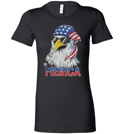 $19.95 – 4th of July Eagle mullet Merica Lady T-Shirt
