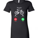 $19.95 - My bicycle is Calling tshirt, mobile call funny Lady T-Shirt