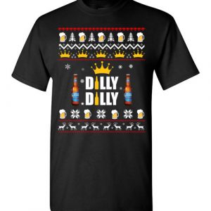 $18.95 - Bud Light Christmas Shirts: Dilly Dilly Ugly T-Shirt