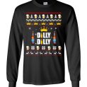 $23.95 - Bud Light Christmas Shirts: Dilly Dilly Ugly Long Sleeve Shirt