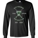 $23.95 - Funny Harry Potter Shirts: Slytherin Quidditch Team Captain Long Sleeve Shirt