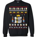 $29.95 - Bud Light Christmas Shirts: Dilly Dilly Ugly Sweatshirt