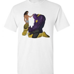 $18.95 - Funny Super Heroes Shirts: Jesus pardon Thanos T-Shirt