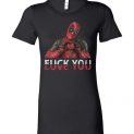 $19.95 - Official Deadpool Shirts: Fuck you love you funny Lady T-Shirt
