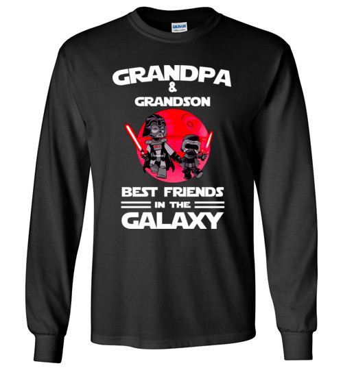 $23.95 - Star Wars: Grandpa & Grandson Best Friends In The Galaxy Canvas Long Sleeve T-Shirt