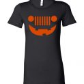 $19.95 - Funny Happy Jeepinit Halloween shirts: pumpkin jeep Lady T-Shirt