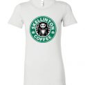 $19.95 - Jack Skellinton Coffee funny Lady T-Shirt