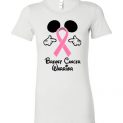 $19.95 - Breast Cancer warrior - Walt Disney Funny Lady T-Shirt
