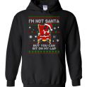 $32.95 - Deadpool funny Xmas Shirts: I’m not Santa but you can sit on my lap Hoodie