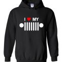 $24.95 - I heart my jeep funny Jeep lover's Hoodie