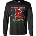 $23.95 - Deadpool funny Xmas Shirts: I’m not Santa but you can sit on my lap Long Sleeve Shirt