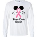 $23.95 - Breast Cancer warrior - Walt Disney Funny Long Sleeve Shirt