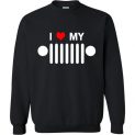 $29.95 - I heart my jeep funny Jeep lover's Sweatshirt