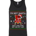 $24.95 - Deadpool funny Xmas Shirts: I’m not Santa but you can sit on my lap Unisex tank