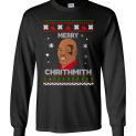 $23.95 - Mike Tyson Ugly Christmas Sweater: Merry Chrithmith Long Sleeve Shirt