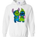 $32.95 - Baby Grinch and Stitch funny Hoodie